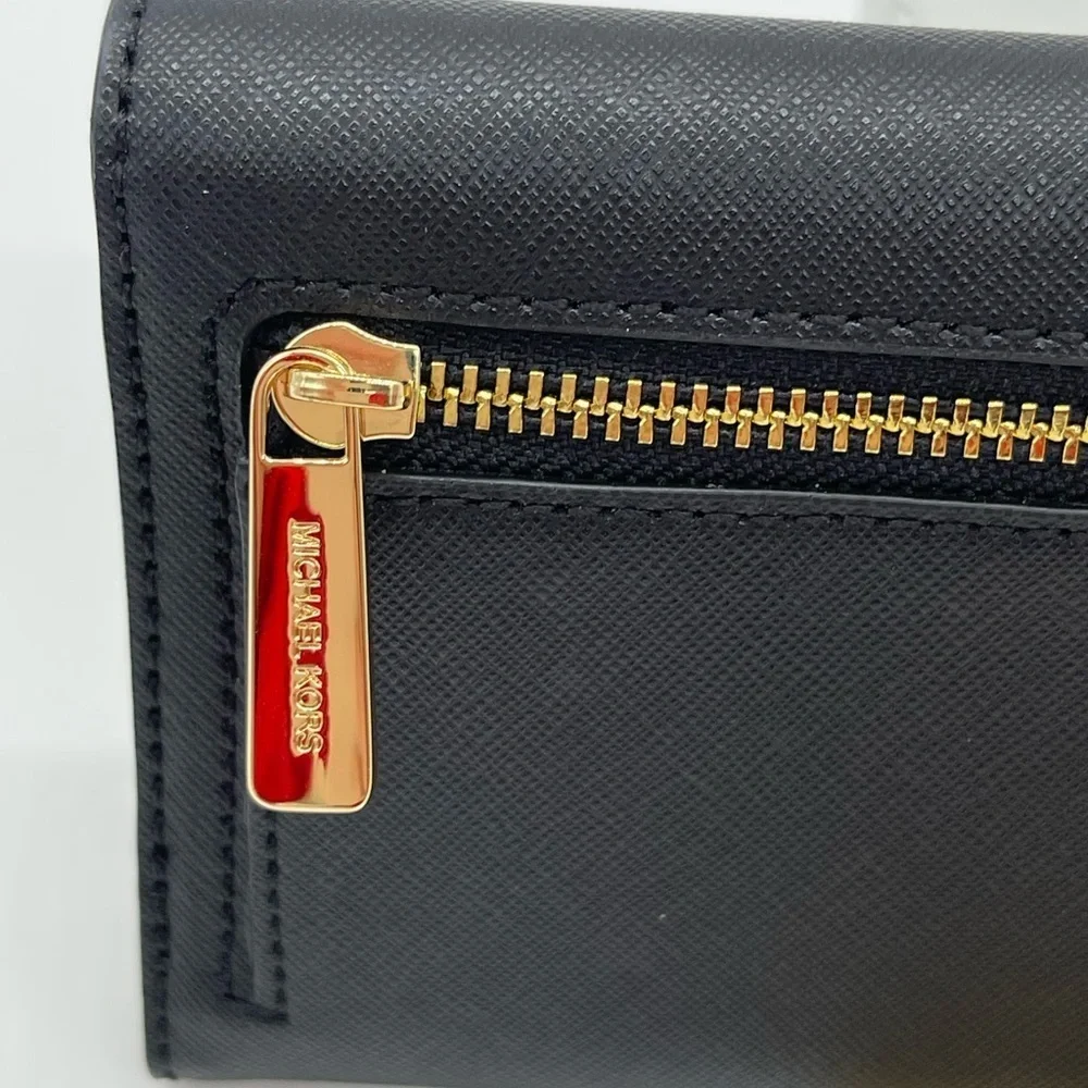 Michael Kors Large Trifold Wallet Black